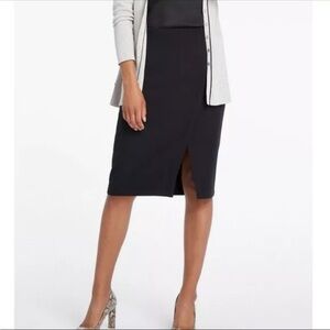 NIC + ZOE Elegant Careerwear Black Pencil Skirt